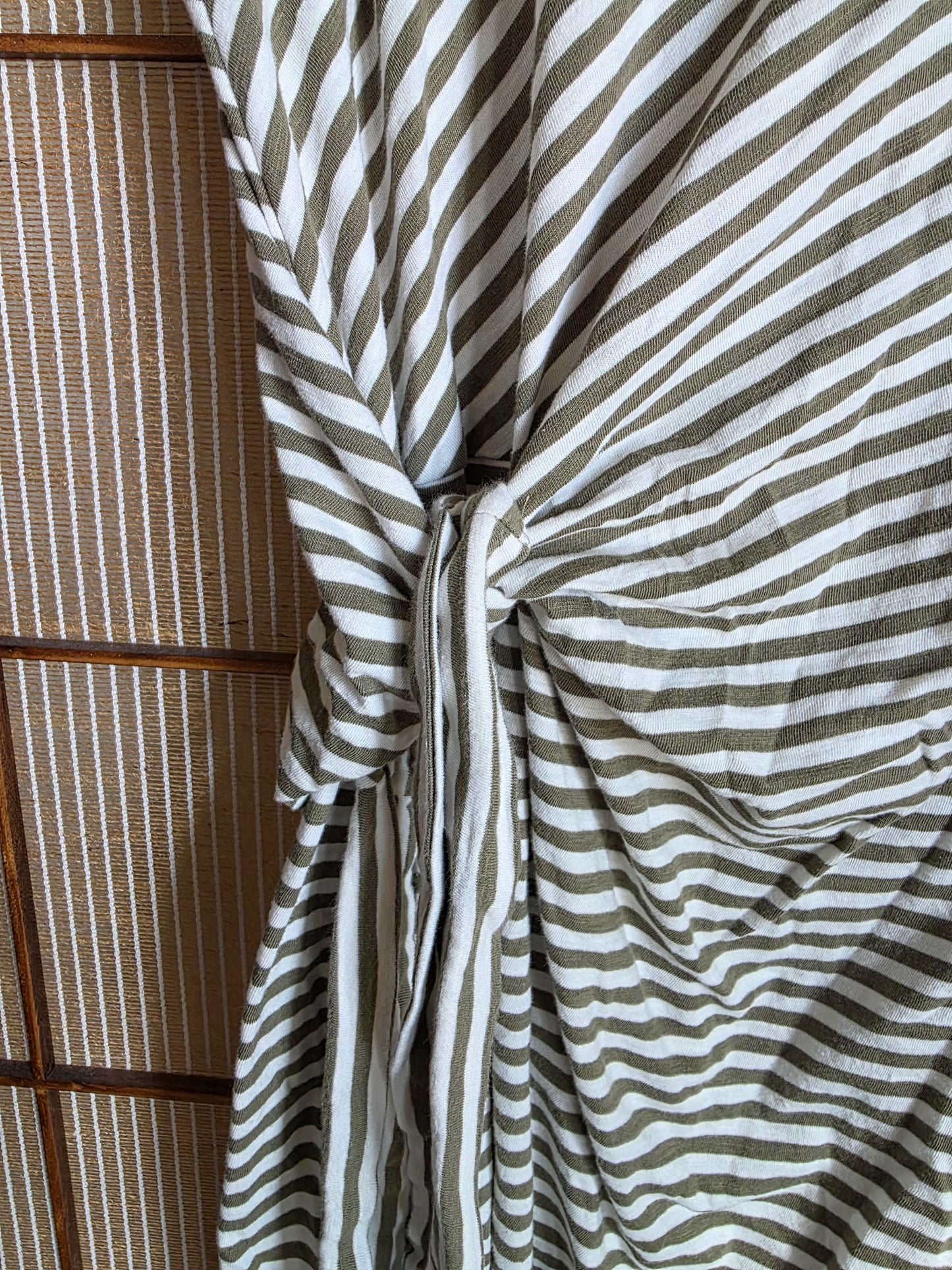 Striped Side Tie Dress