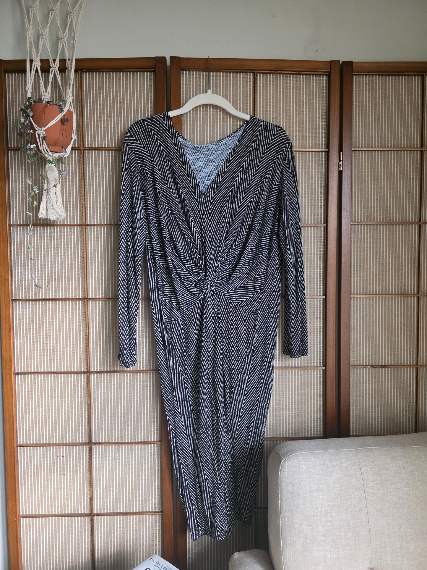 Black Chevron Eilidh Dress