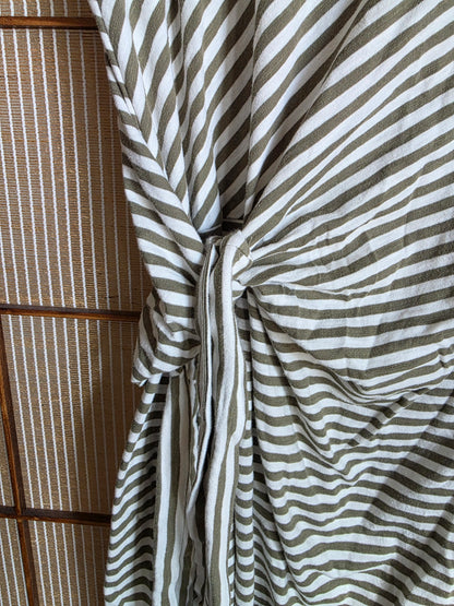Striped Side Tie Dress