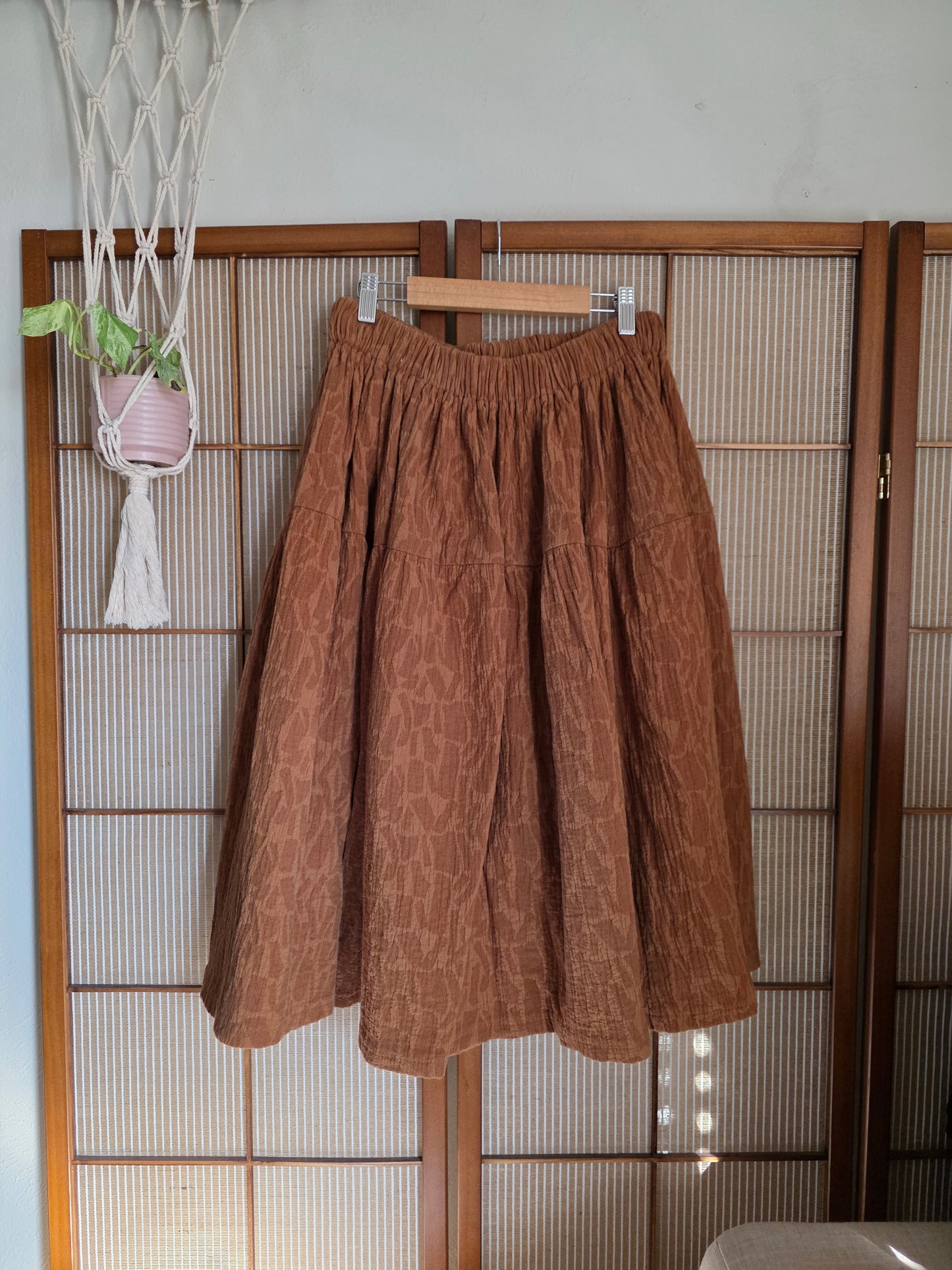 Cotton Jacquard Skirt