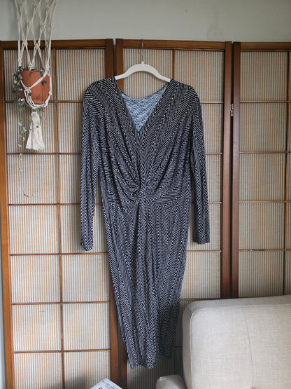 Black Chevron Eilidh Dress